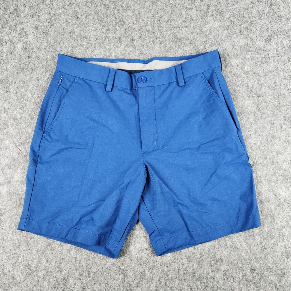 Vineyard Vines On The Go Shorts Men 30 Blue 7in Performance Golf Stretch Preppy